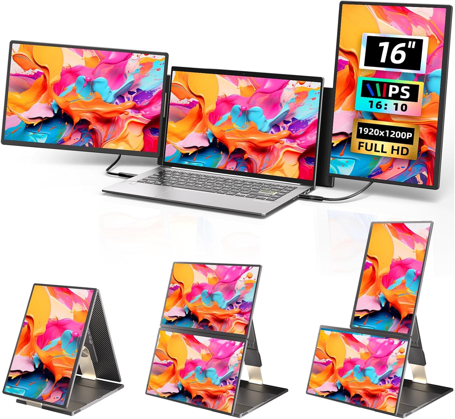 Extensor de Pantalla Triple Larksmile para Laptop