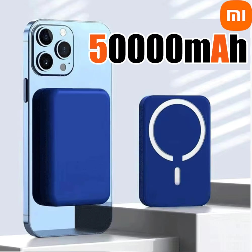 Power Bank Magnético Xiaomi de 500.000 mAh con Carga Rápida Inalámbrica de 25W. Batería Portátil de Gran Capacidad para iPhone (MagSafe), Samsung y Google Pixel