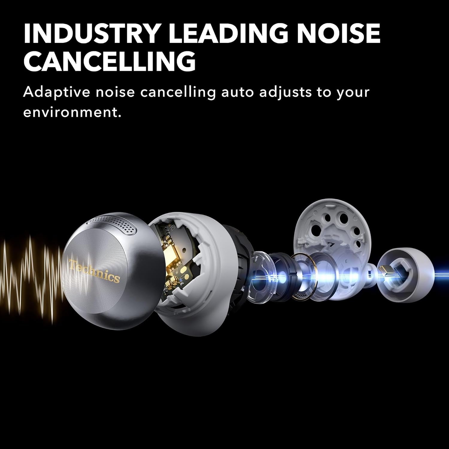 Reference Class Hi-Fi Wireless Earbuds, Dolby Atmos with Head Tracking, Adaptive Noise Cancelling, 3 Device Multipoint, 10-Hr Battery, Wireless Charging, Improved Fit - EAH-AZ100-S (Silver)