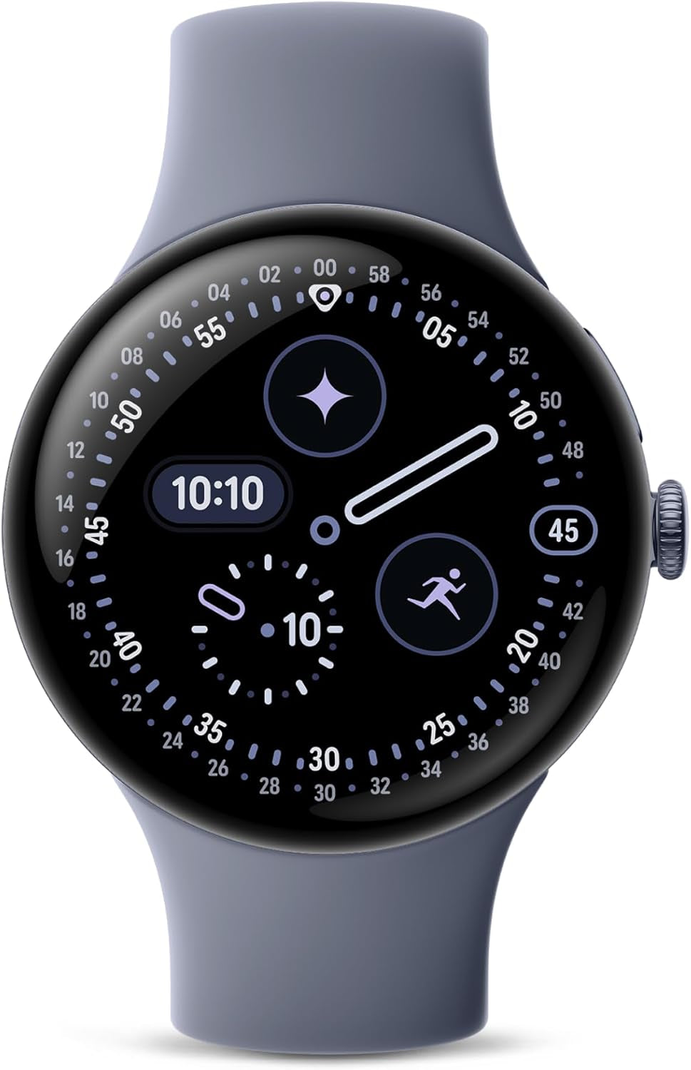 Pixel Watch 4 (45Mm) - Android Smartwatch with Heart Rate and Sleep Tracking - 40-Hour Battery - Fitness Tracking -  AI - Satin Moonstone Aluminum Case - Moonstone Active Band - Wi-Fi