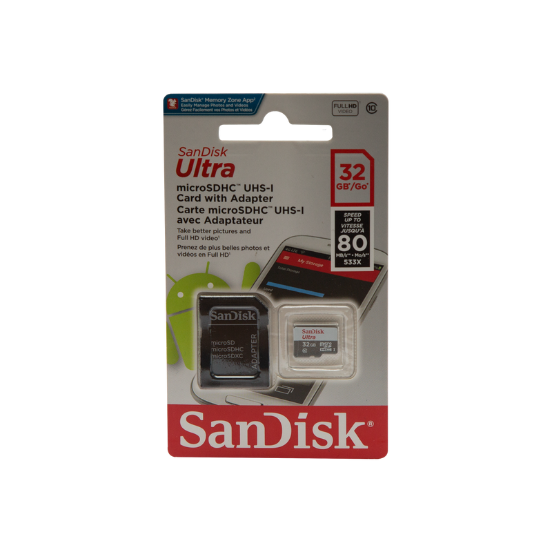 Tarjeta de Memoria Micro SD Clase 10 - 100 Mbs - SANDISK-GSMPRO.CL