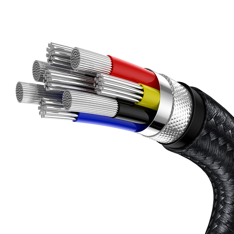 BASEUS Cable carga rápida Tipo C a Tipo C 100w 2 mt. Negro-GSMPRO.CL